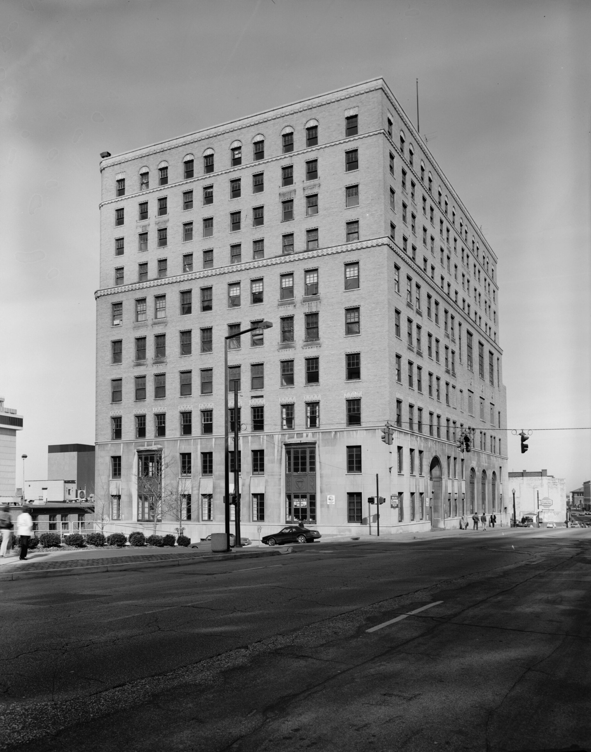 Historical photo of the Akron YWCA building.