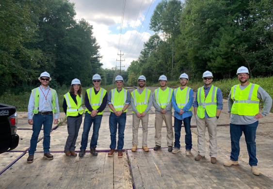 Welty Energy team in hard hats and vests