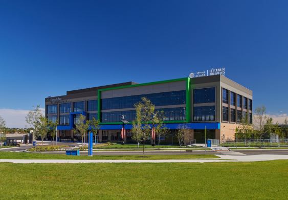 3D rendering of a business office