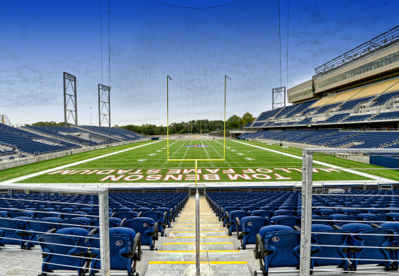 3D rendering of the Tom Benson Hall of Fame Football field