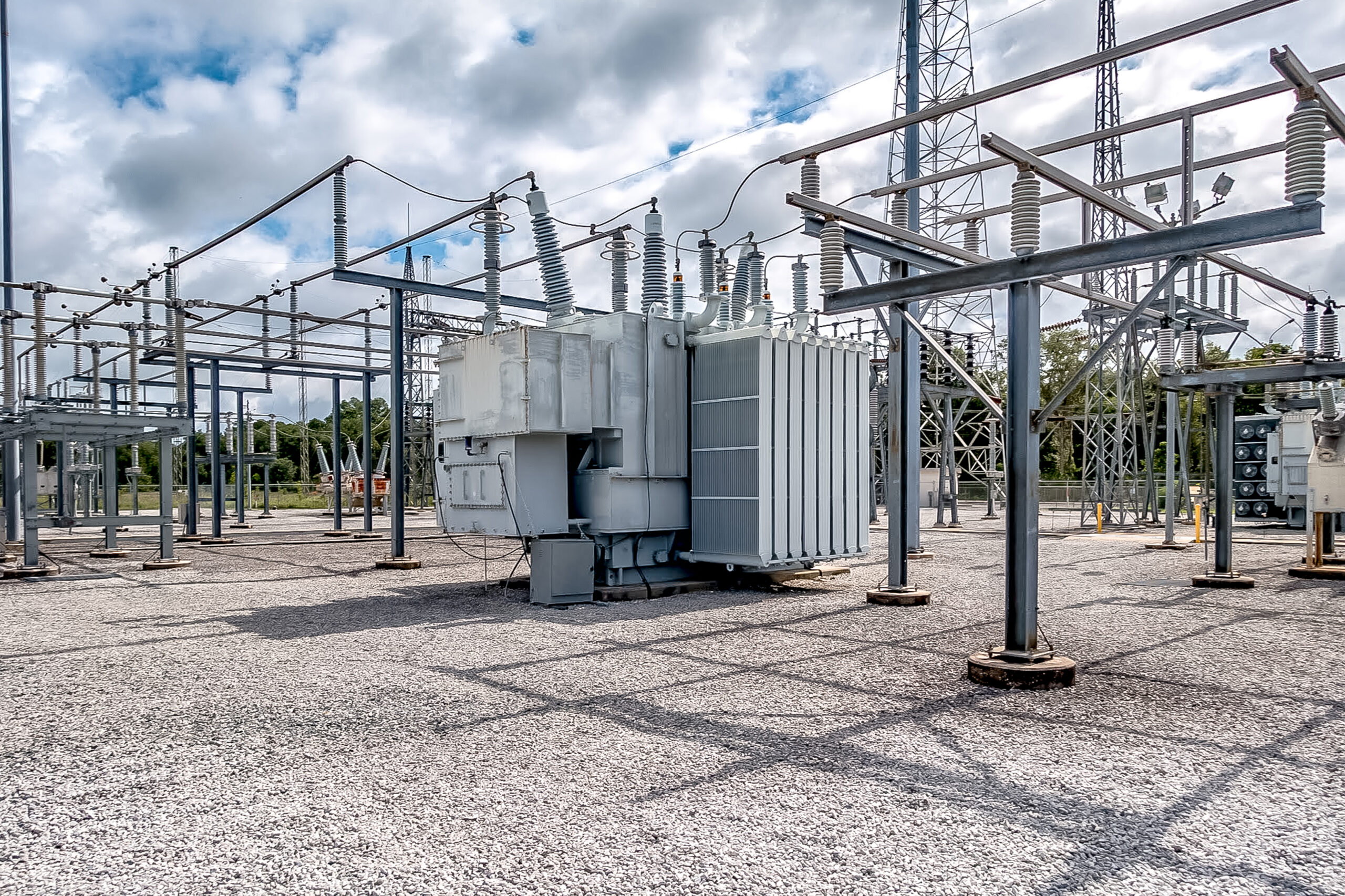 Electric High-voltage power substation